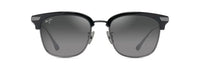 Kalaunu Asian Fit - Shiny Black with Dark Silver Maui Jim