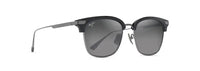 Kalaunu Asian Fit - Shiny Black with Dark Silver Maui Jim