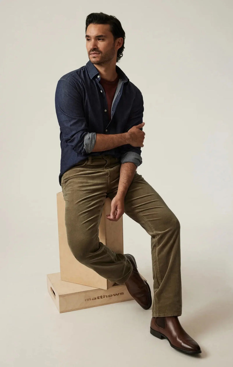 Relaxed Straight Pants - Tobacco Cord 34 Heritage