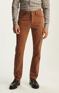 Relaxed Straight Leg Pants - Terracotta Twill