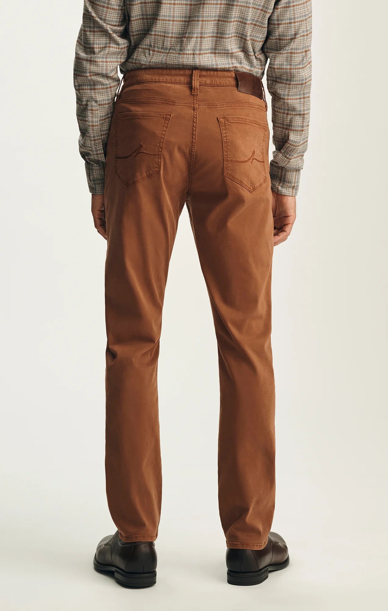Relaxed Straight Leg Pants - Terracotta Twill
