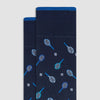 Tennis Mid-Calf Socks - Navy Bugatchi