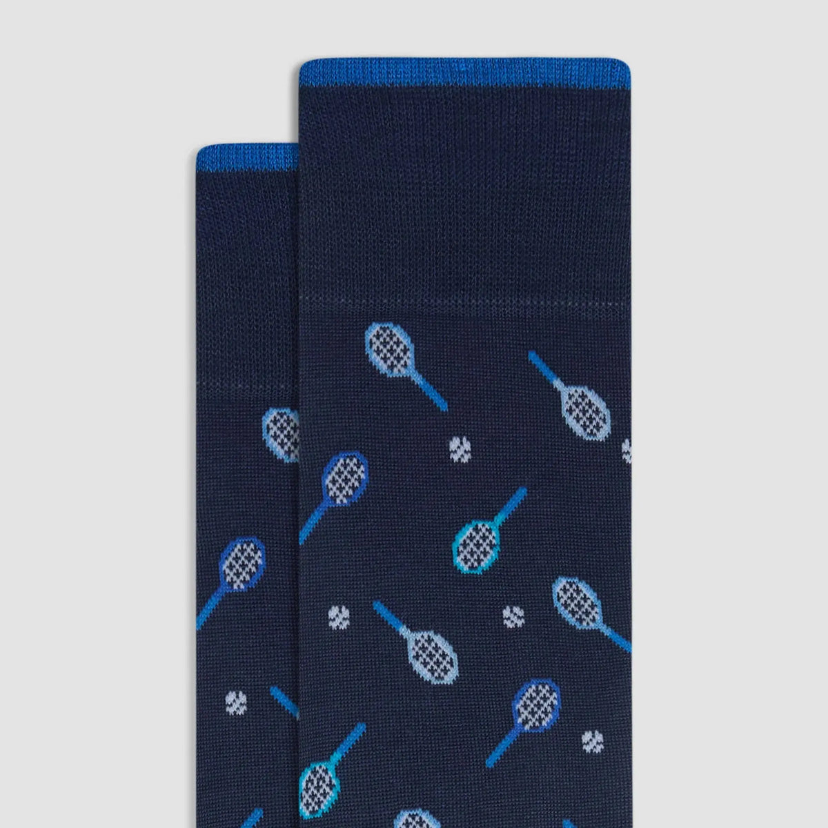 Tennis Mid-Calf Socks - Navy Bugatchi