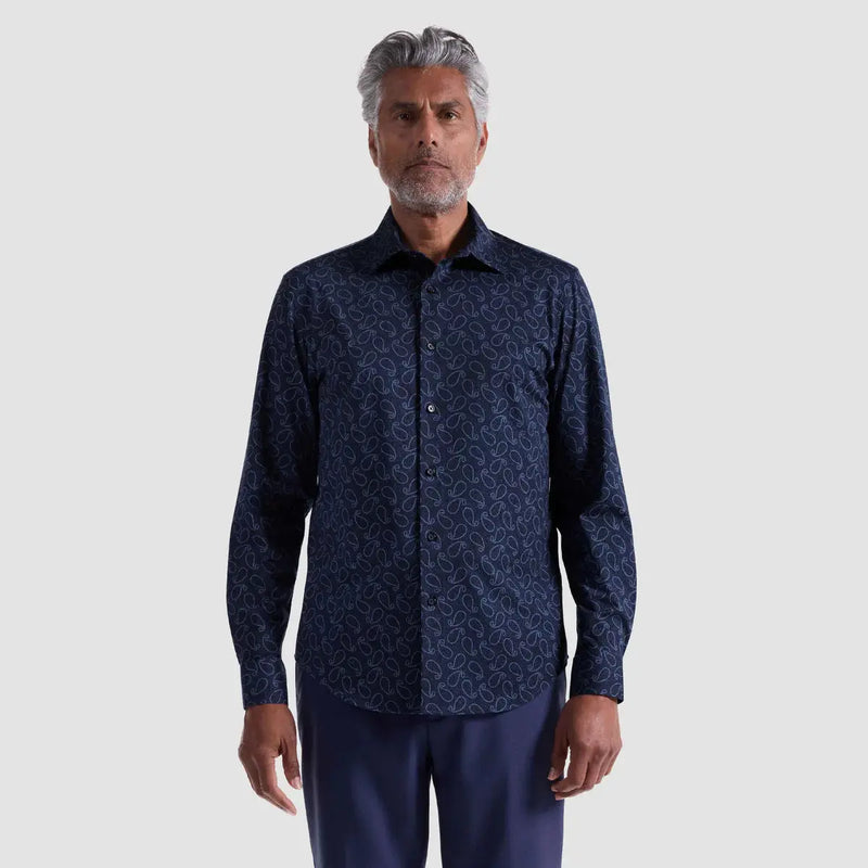James Paisley OoohCotton® Shirt Bugatchi