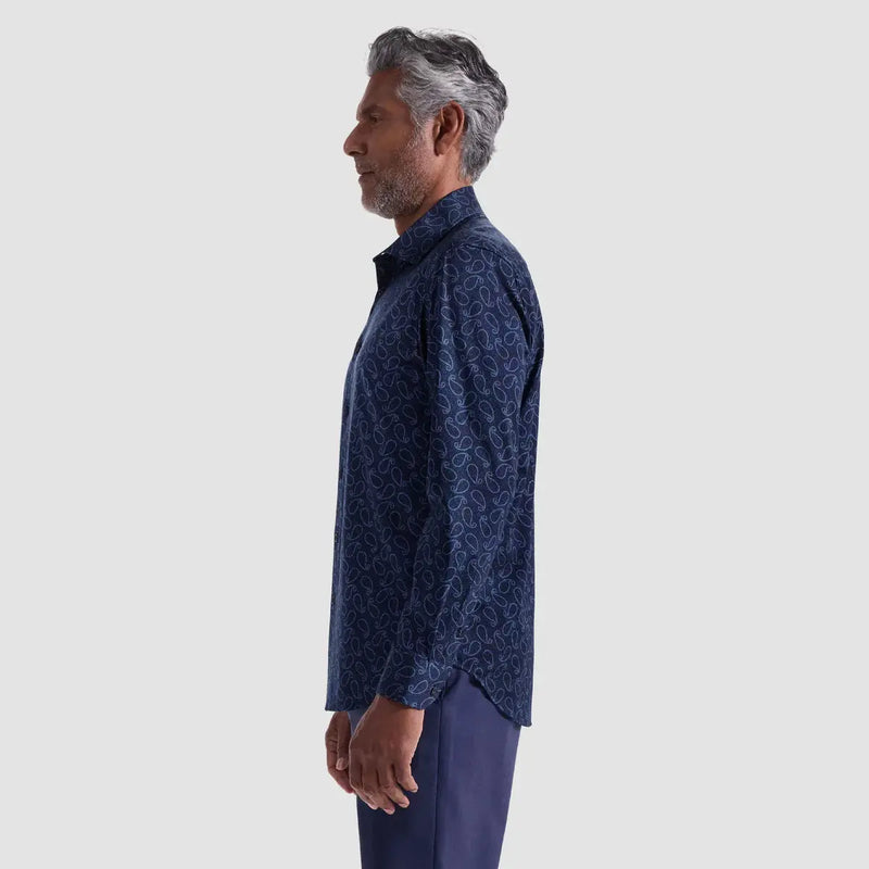 James Paisley OoohCotton® Shirt Bugatchi