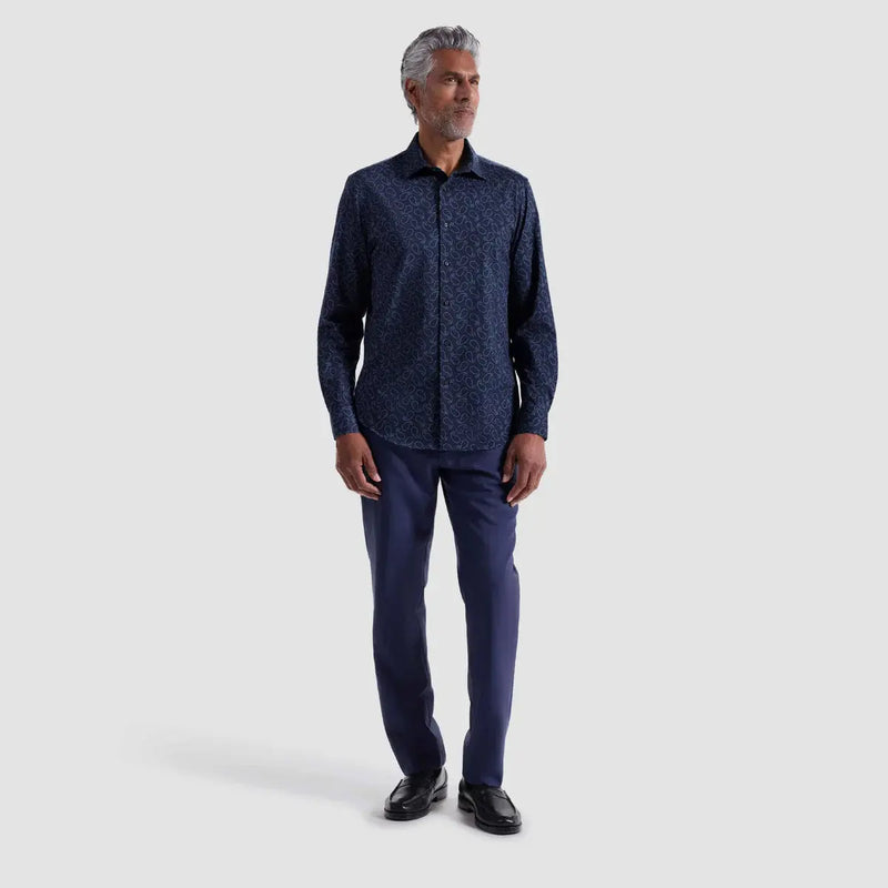James Paisley OoohCotton® Shirt Bugatchi