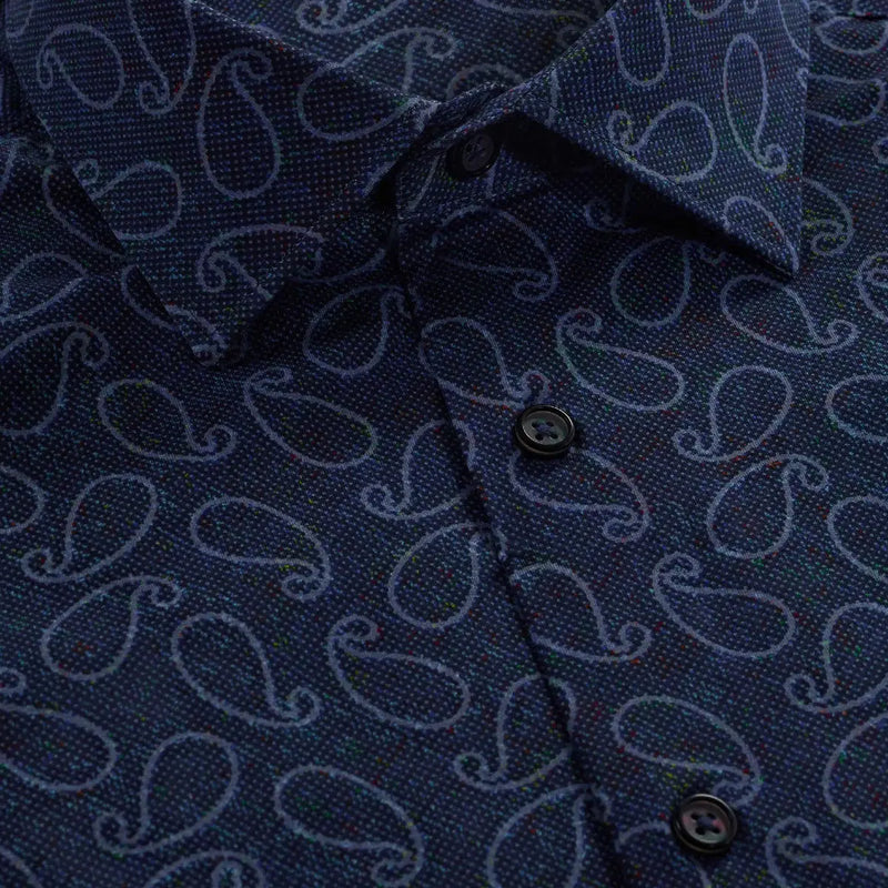 James Paisley OoohCotton® Shirt Bugatchi