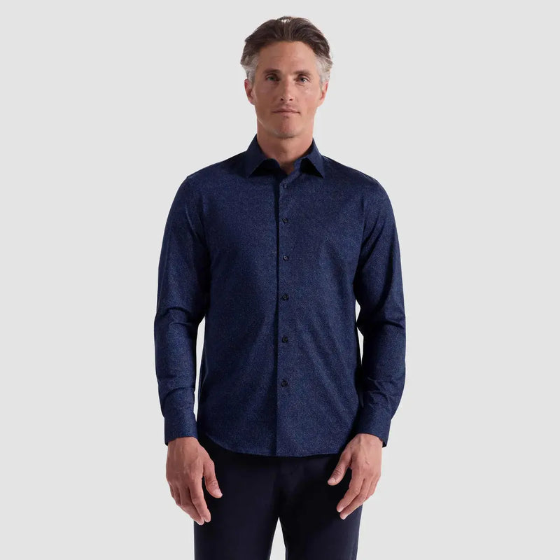 James Marbled OoohCotton® Shirt Bugatchi