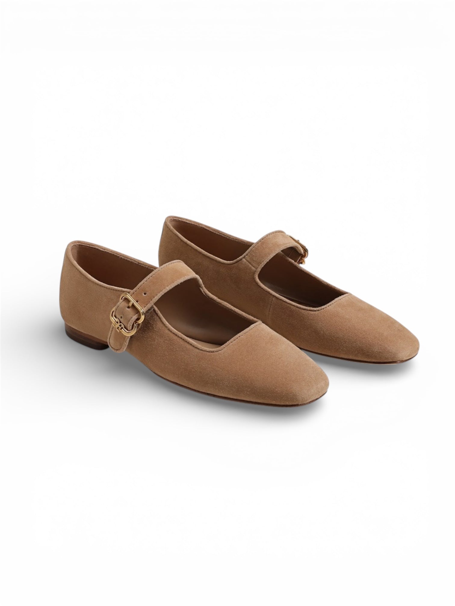 Michaela Mary Jane Flat - Cypress Tan Suede