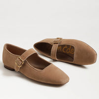 Michaela Mary Jane Flat - Cypress Tan Suede