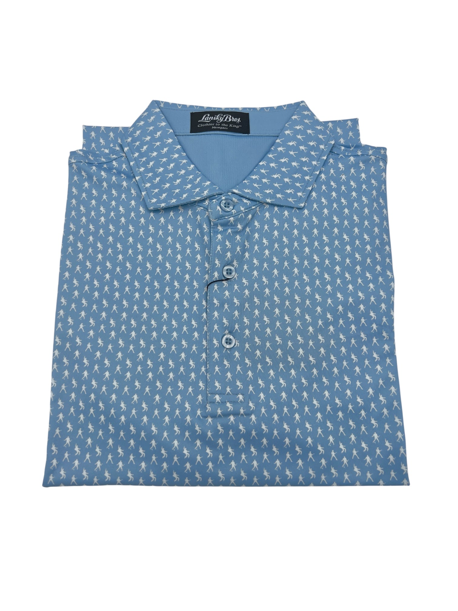 Elvis Silhouette Polo - Cornflower Blue