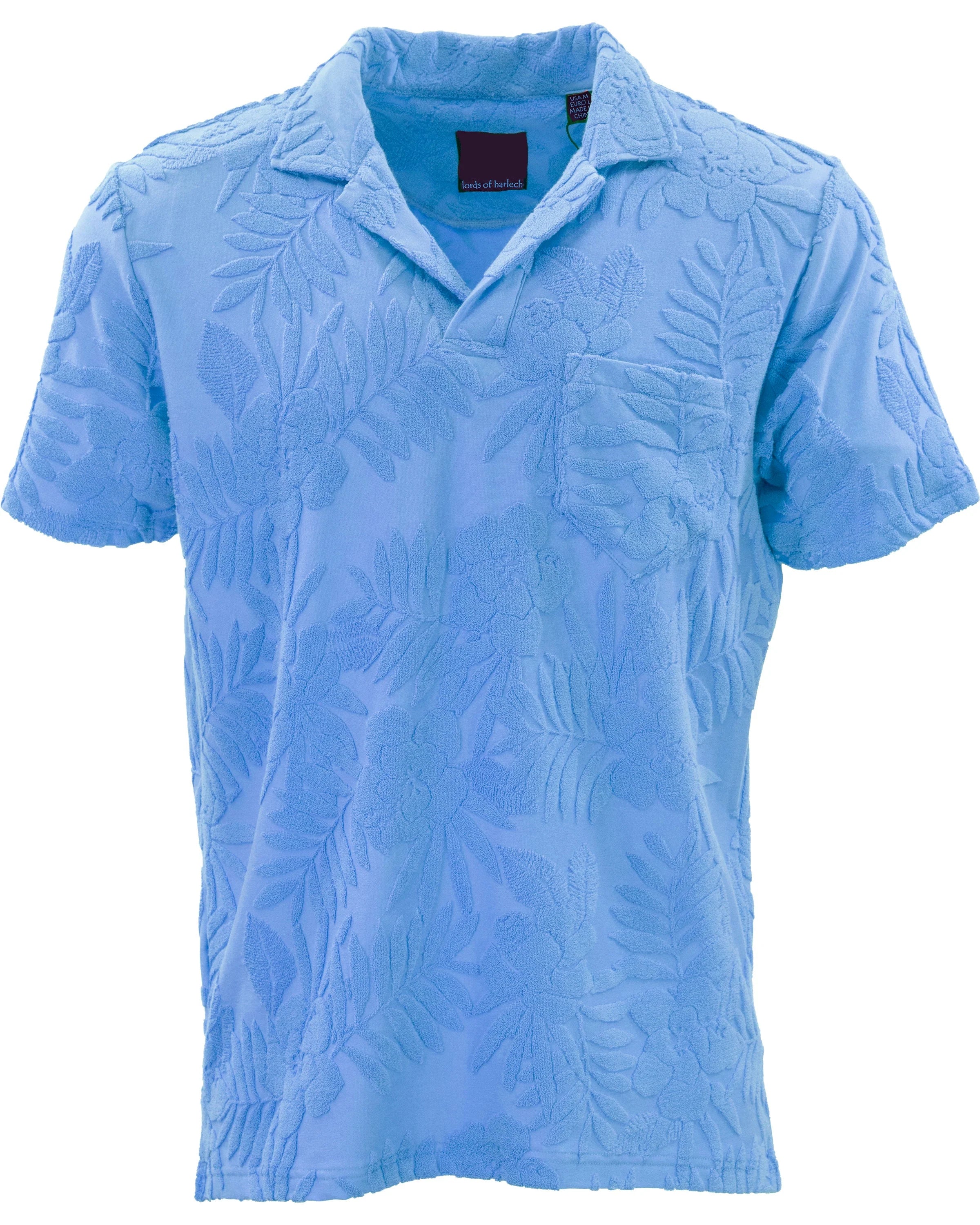 Johnny Towel Polo Shirt - Blue