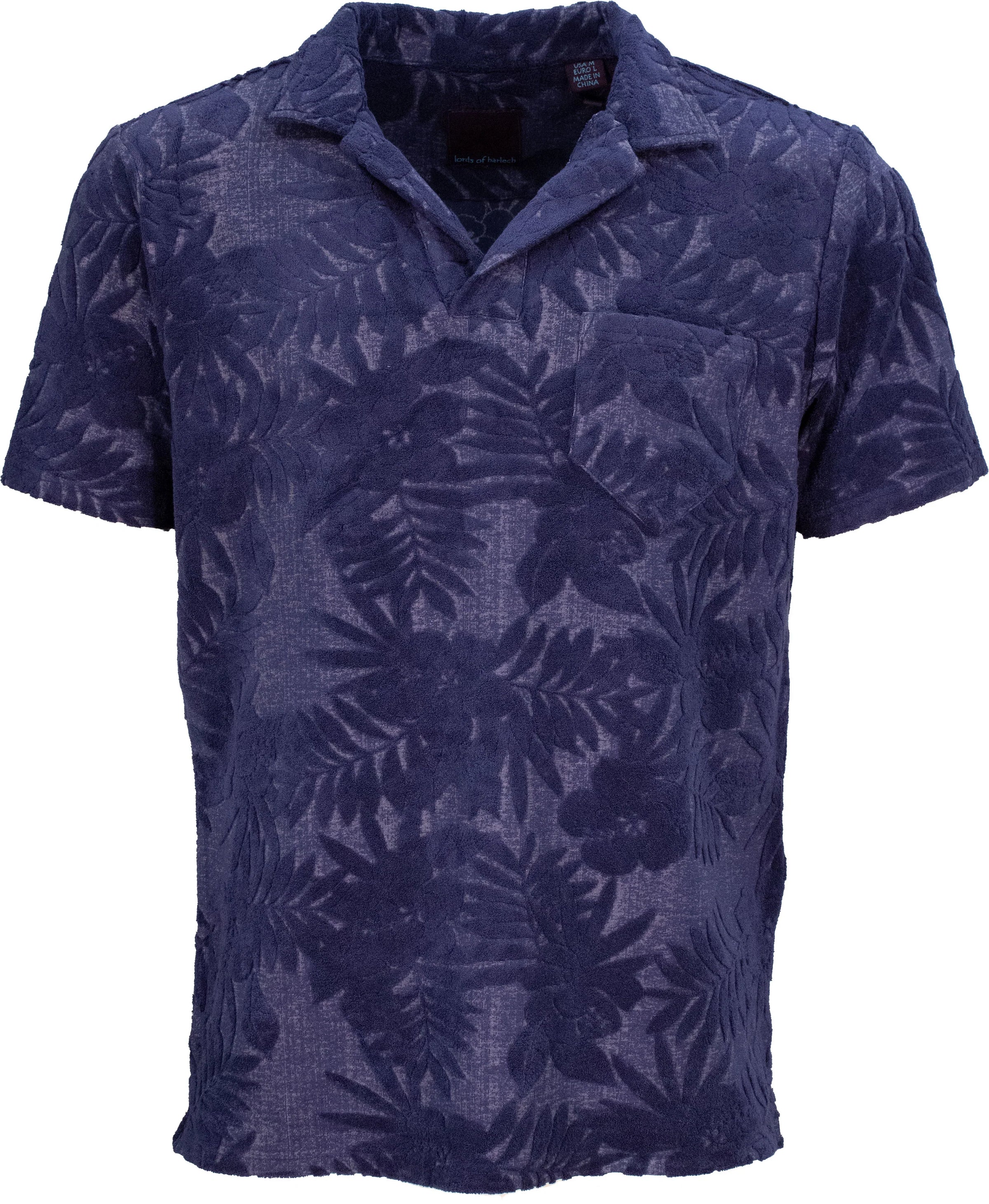 Johnny Towel Polo Shirt - Navy