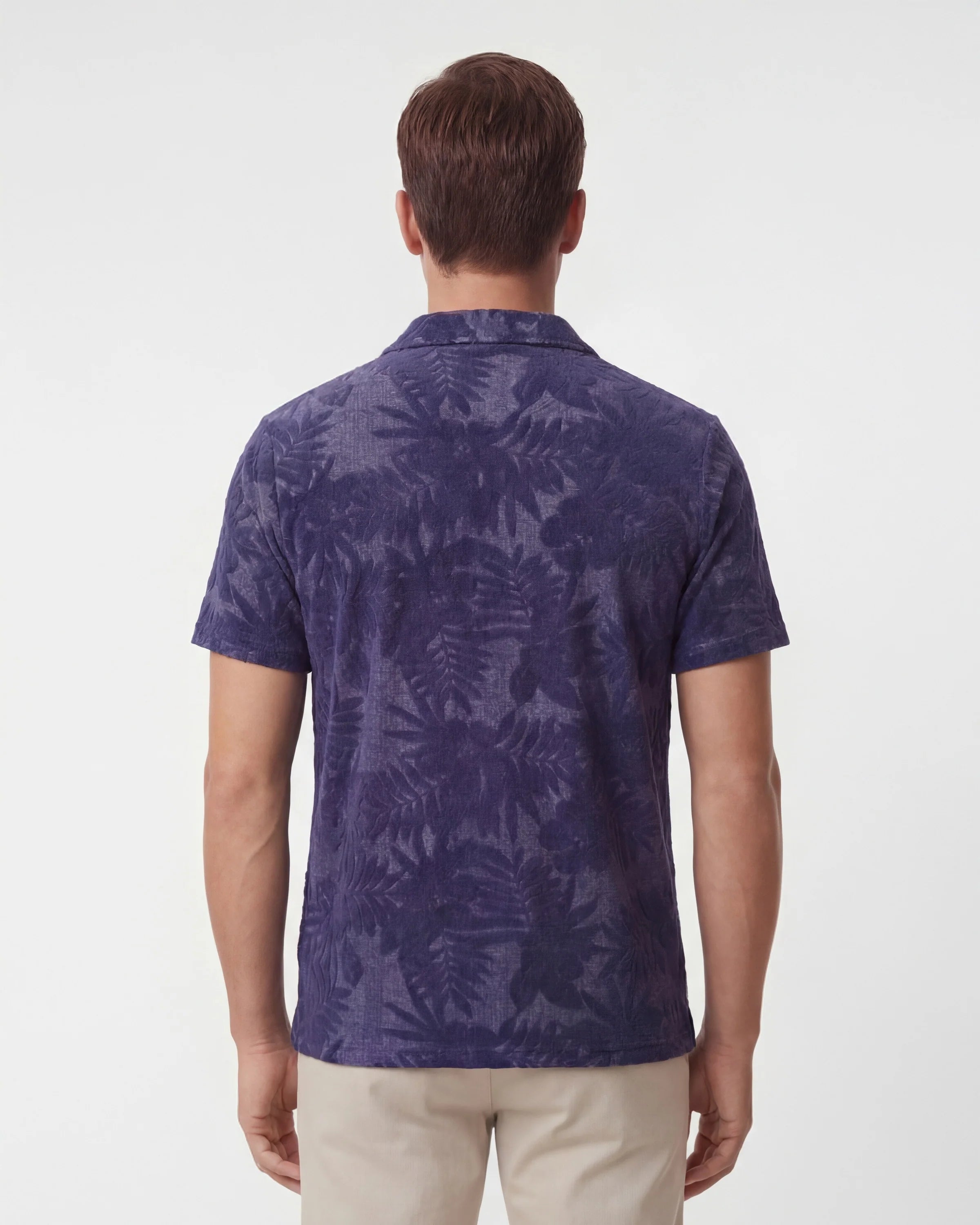 Johnny Towel Polo Shirt - Navy
