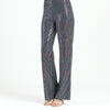 Shimmer Sequin - Wide Leg Pant - Silver Pinstripe