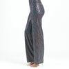 Shimmer Sequin - Wide Leg Pant - Silver Pinstripe