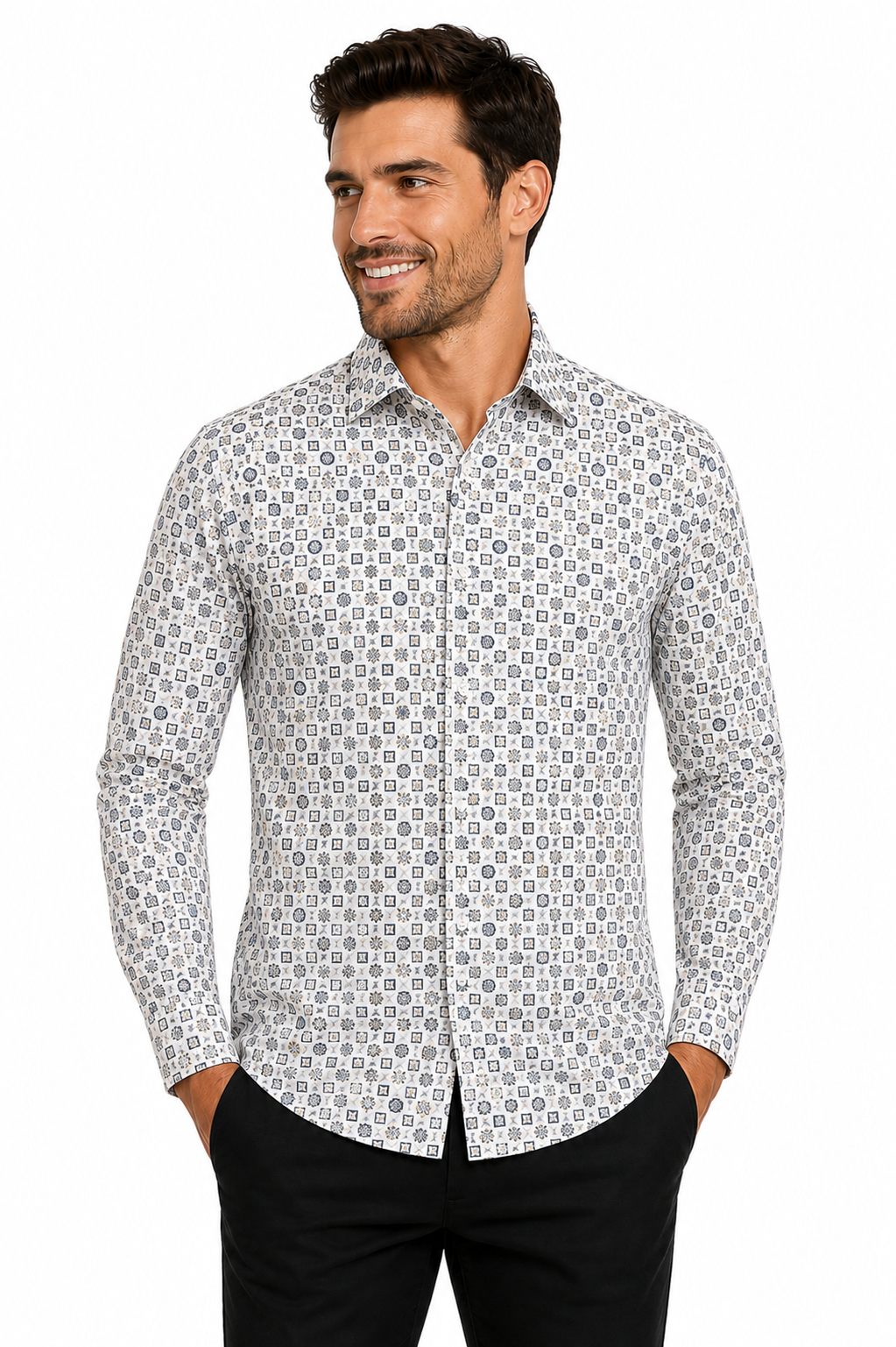 Portofino Print Sport Shirt