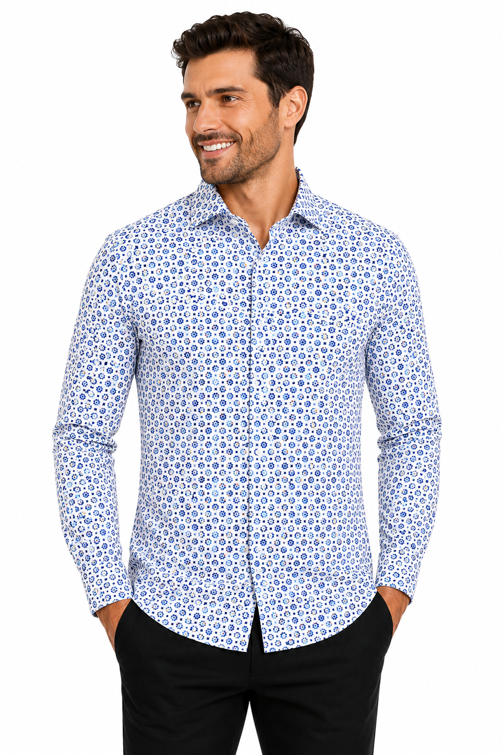 Monaco Floral Sport Shirt
