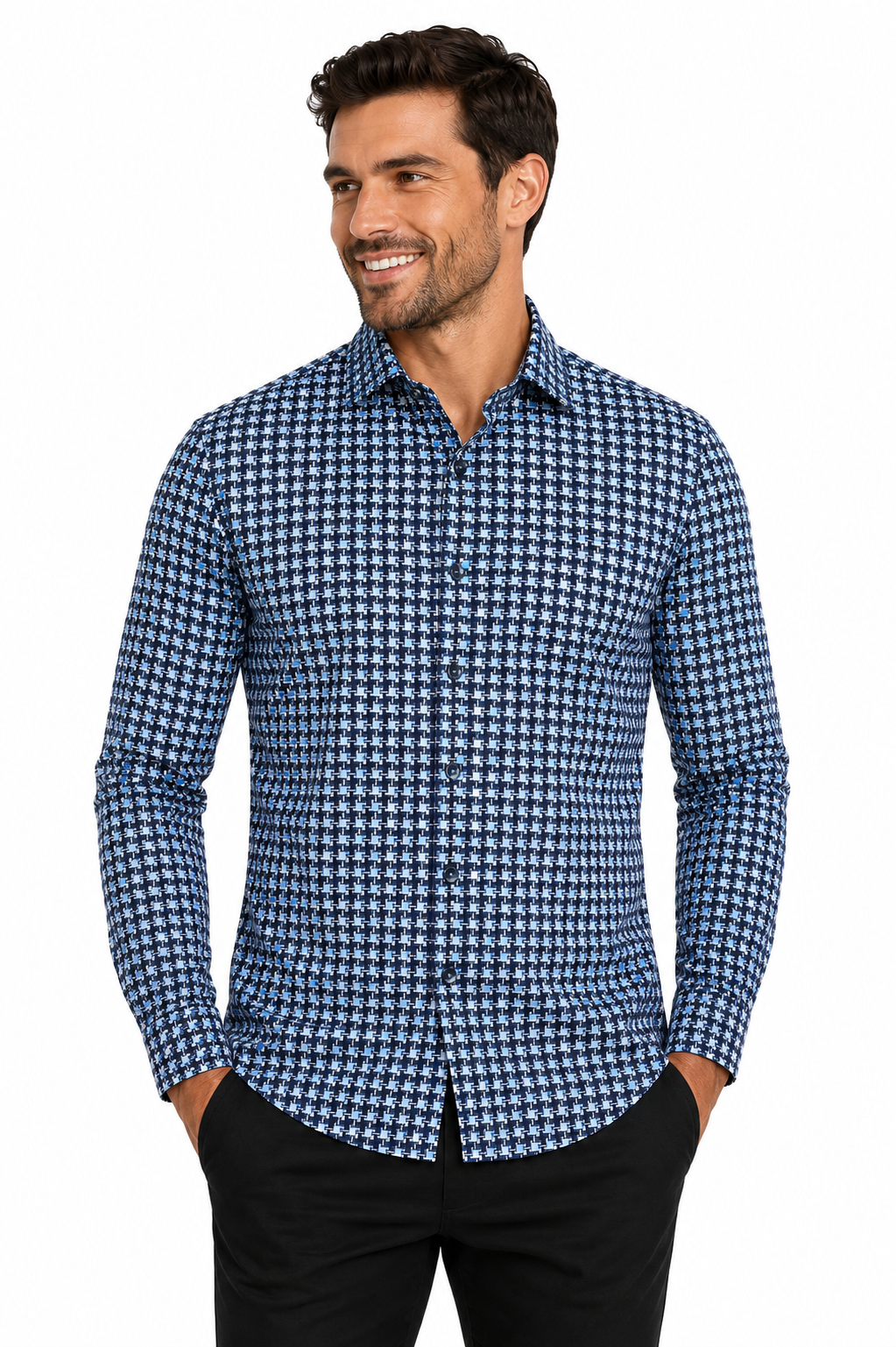 Blue Note Check Sport Shirt