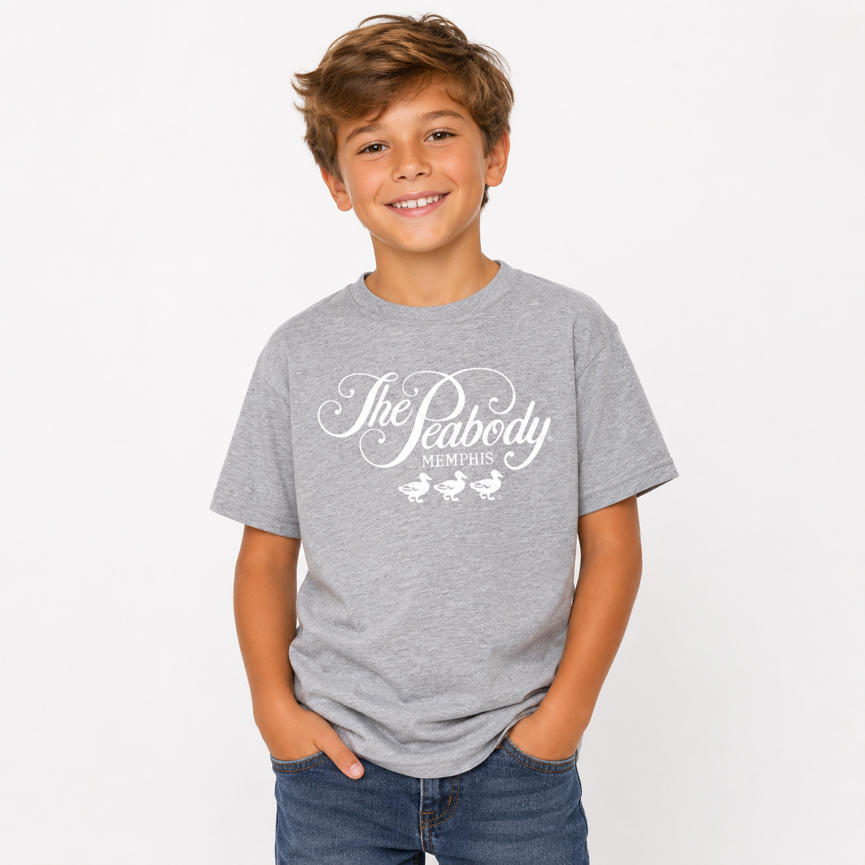 Youth Peabody Hotel Tee - Grey