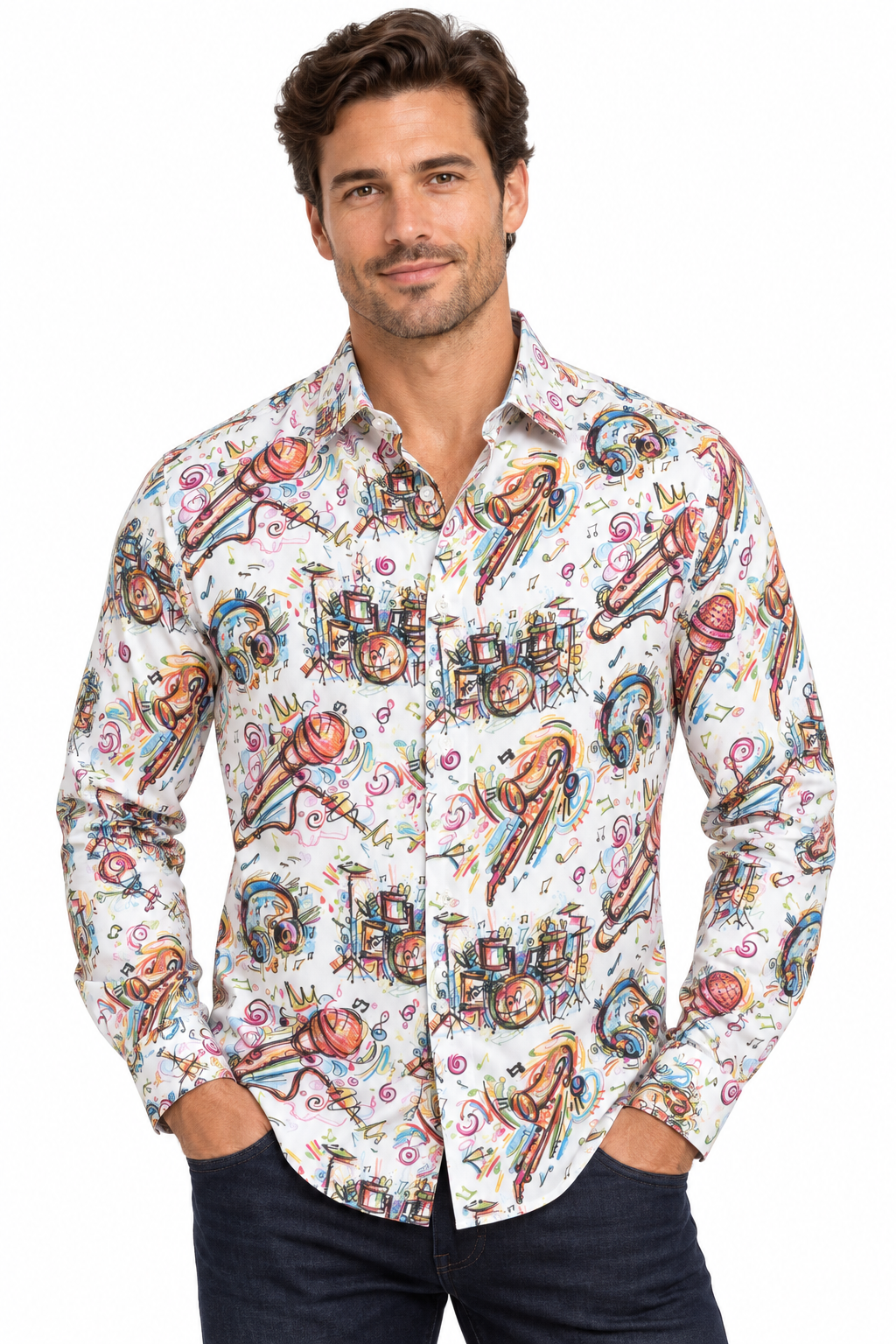 Musical Street Art Sport Shirt