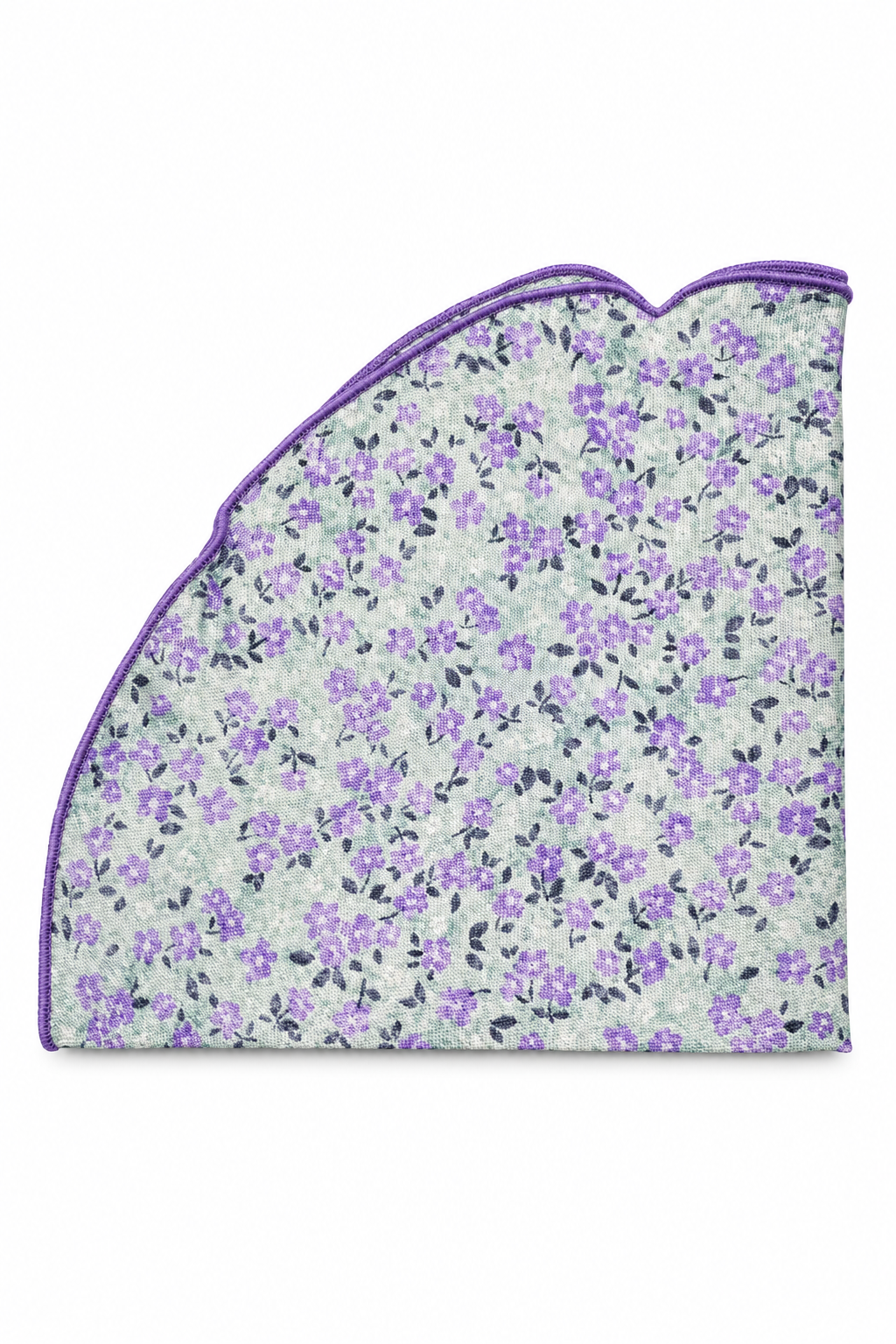 Floral Silk Pocket Round