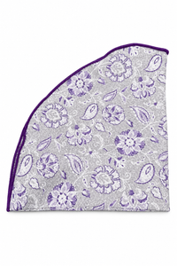 Floral Silk Pocket Round