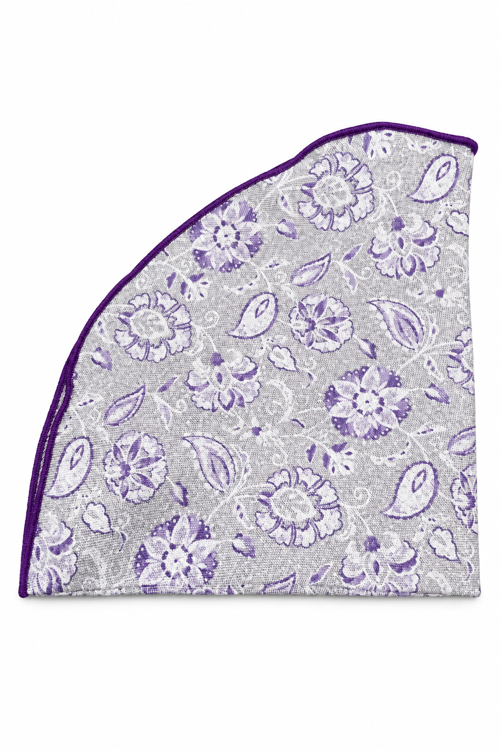 Floral Silk Pocket Round