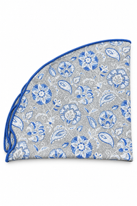 Floral Silk Pocket Round
