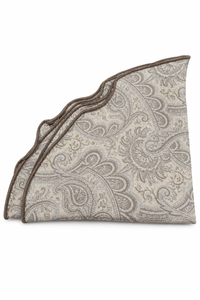 Paisley Silk Pocket Round