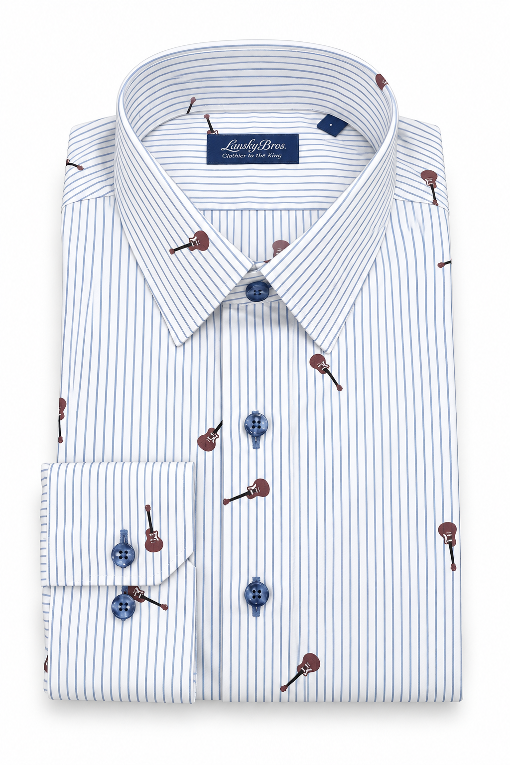 Pinstripe Guitar Sport Shirt