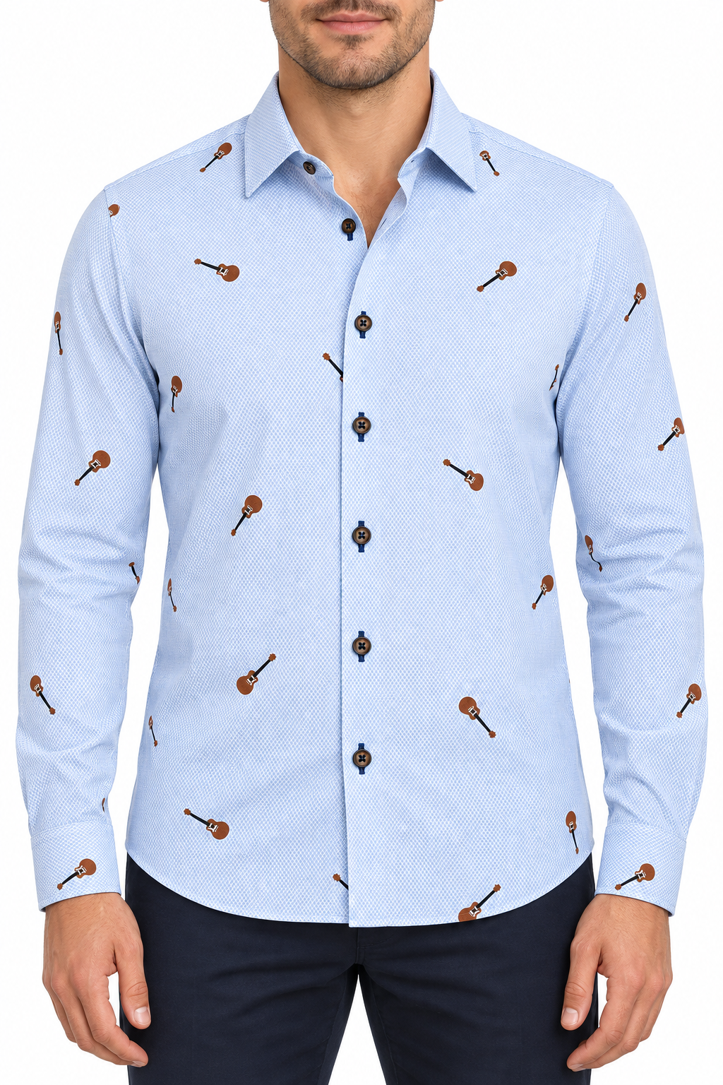 Pique Guitar Sport Shirt