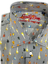 Pinstripe Guitar Sport Shirt