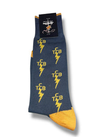 Elvis "TCB" Socks - Blue & Gold Clothier to The King