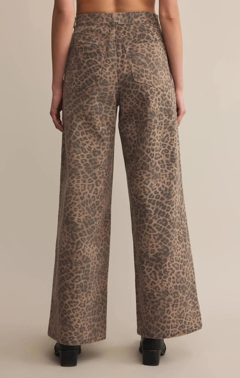 Marli Denim Leopard Pants Z Supply
