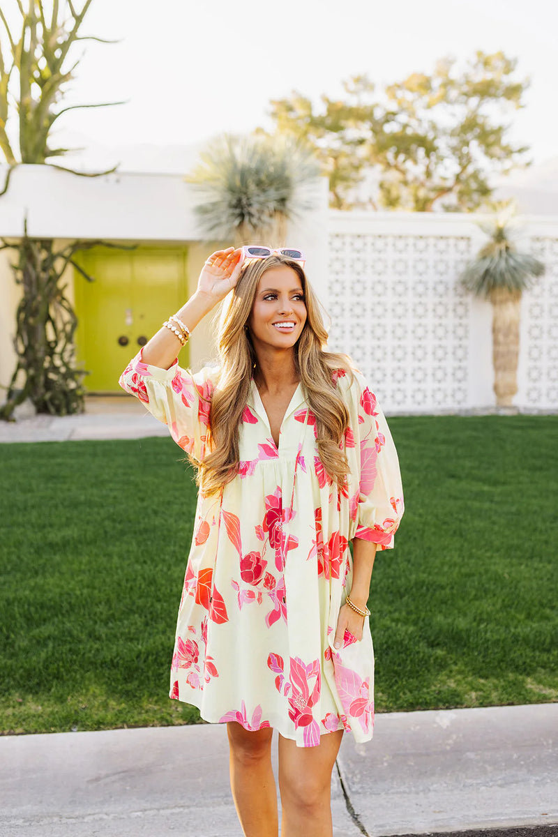 The Alara Puff Sleeve Dress
