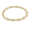 classic sincerity pattern  bead bracelet - gold