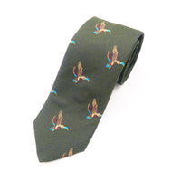 English Woven Silk Flying Mallard Tie