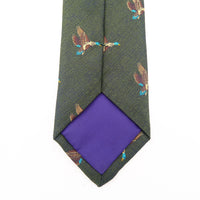 English Woven Silk Flying Mallard Tie