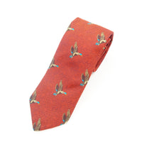 English Woven Silk 'Flying Mallard' Tie