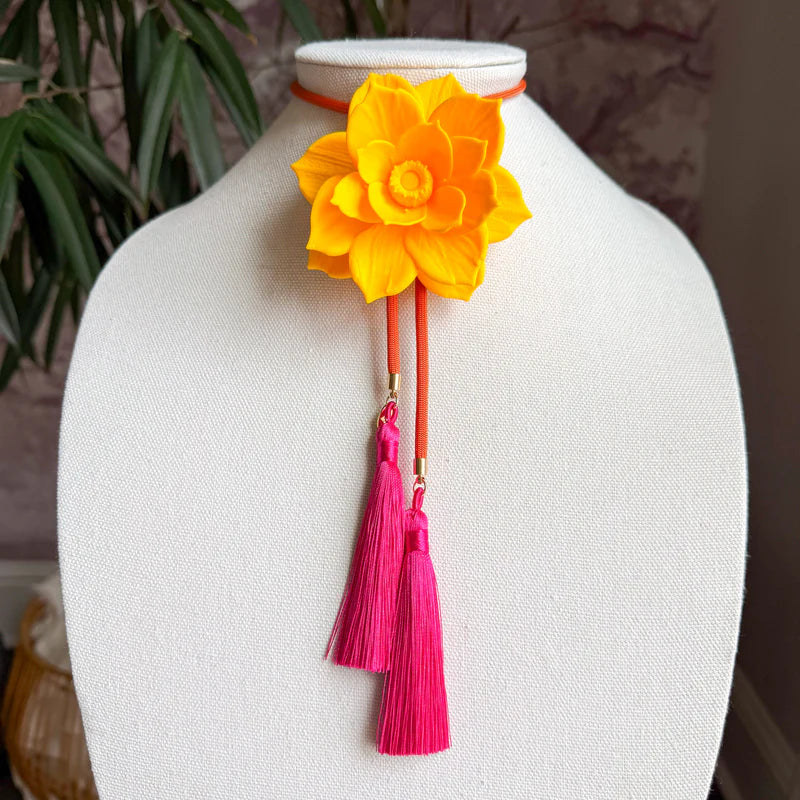 Lotus Flower Bolo Sunflower Yellow
