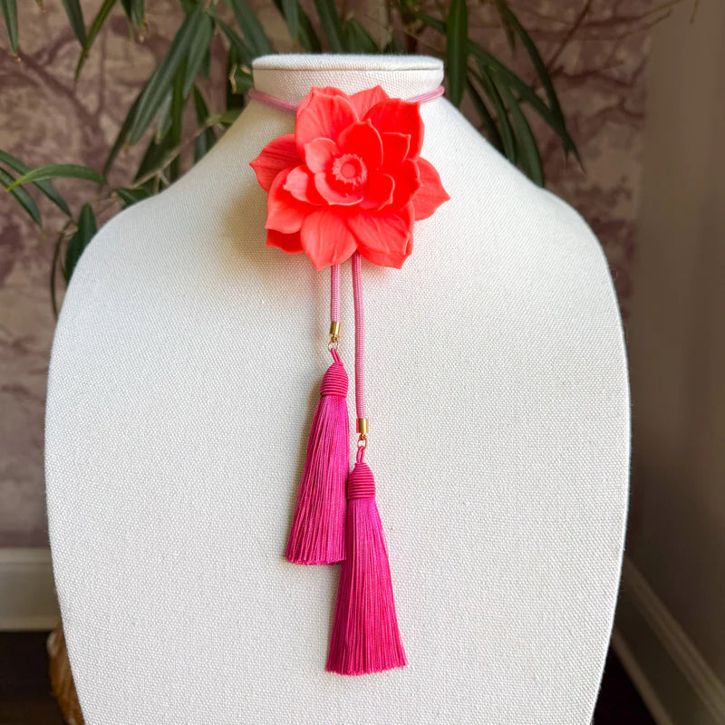 Lotus Flower Bolo Coral