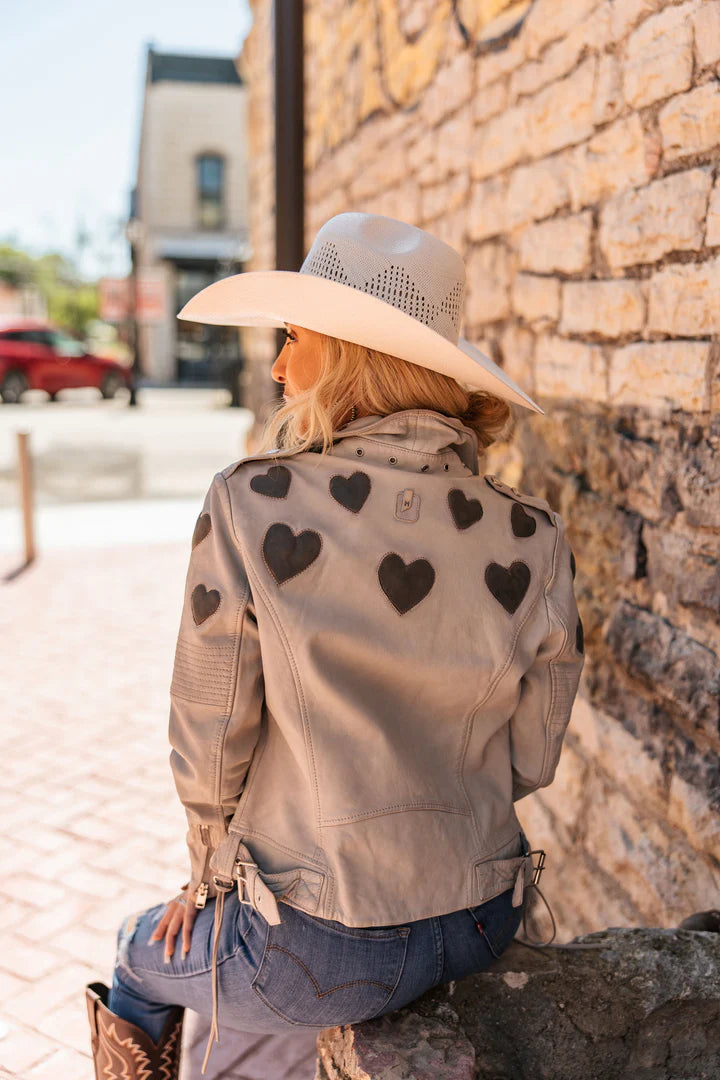 Reo Heart Leather Jacket