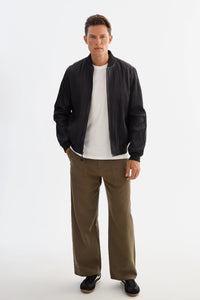 Jaco Black Leather Jacket Regency