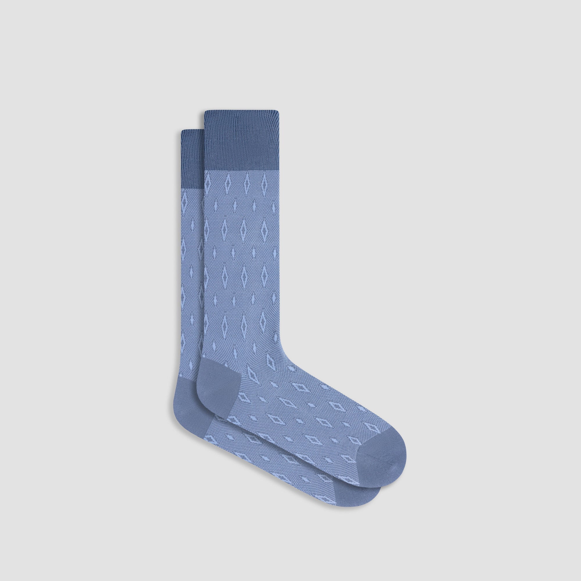 Diamond Mid-Calf Socks - Steel