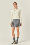 Pleats Detailed Mini Skort English Factory