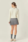 Pleats Detailed Mini Skort English Factory