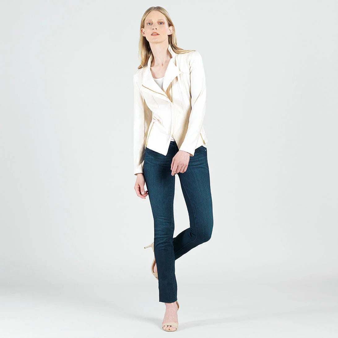 Liquid Leather™ Signature Jacket - Liquid ivory Clara Sun Woo