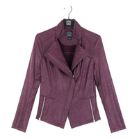 Liquid Leather™ Signature Jacket – Plum