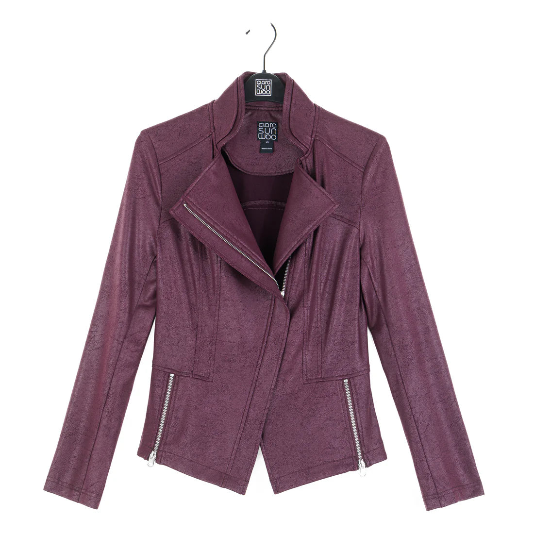 Liquid Leather™ Signature Jacket – Plum